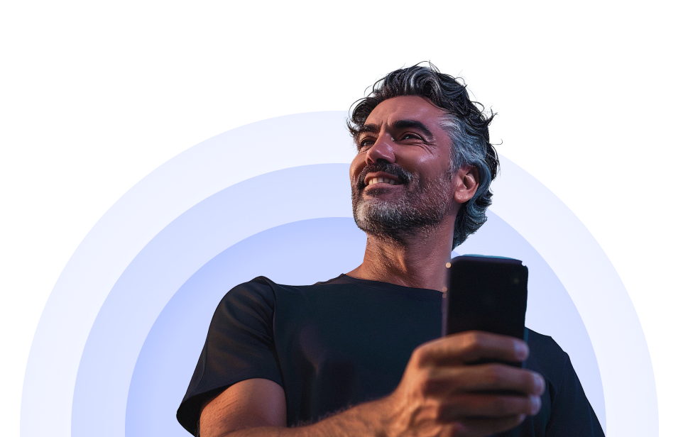 man with phone