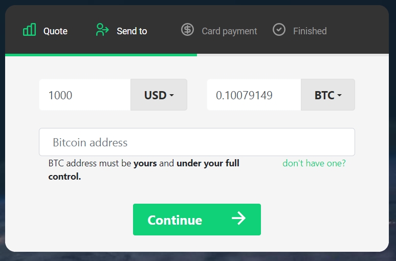 buy btc with credit card changelly