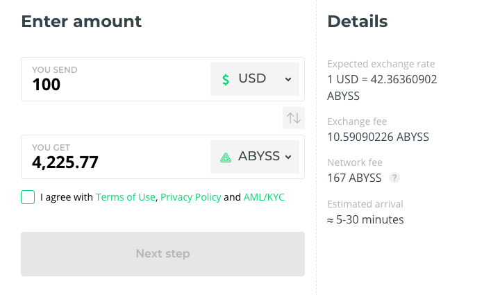 abyss at changelly