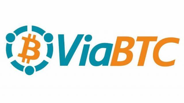 viabtc mining pool logo with bitcoin sign