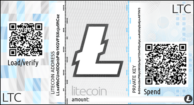 Litecoin Paper Wallet
