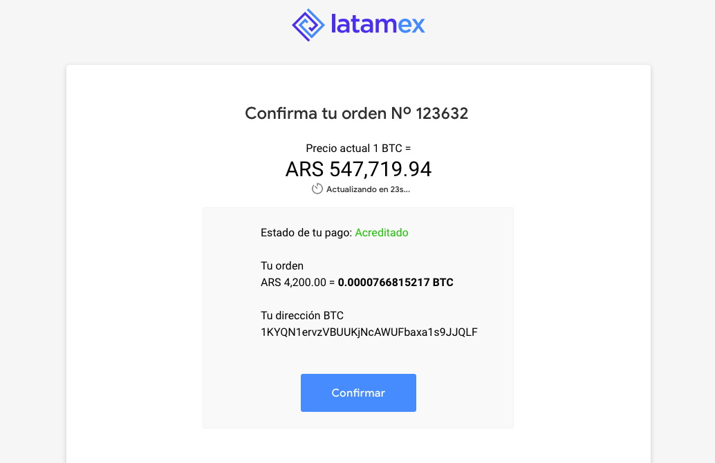 Latamex registration