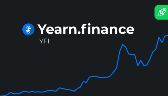 Yearn.finance (YFI) Price Prediction for future article cover with charts and logo