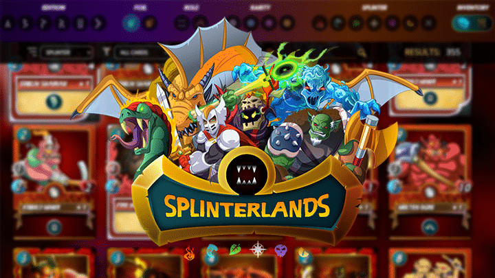 Splinterlands, a crypto game.