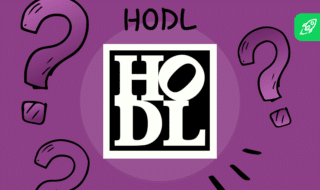 HODL meaning: a Bitcoin logo held down by chains