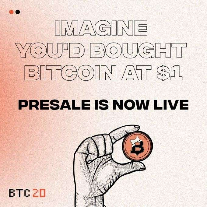 Promotional picture from BTC20's marketing campaign leveraging the idea of FOMO.