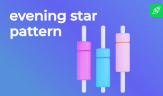 The evening star candlestick pattern article header image
