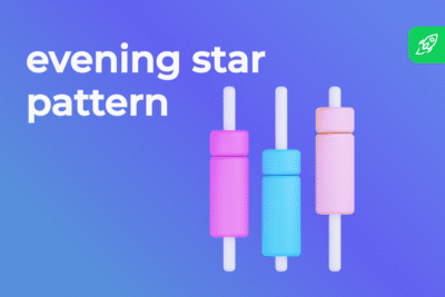 The evening star candlestick pattern article header image