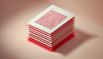 A stack of papers