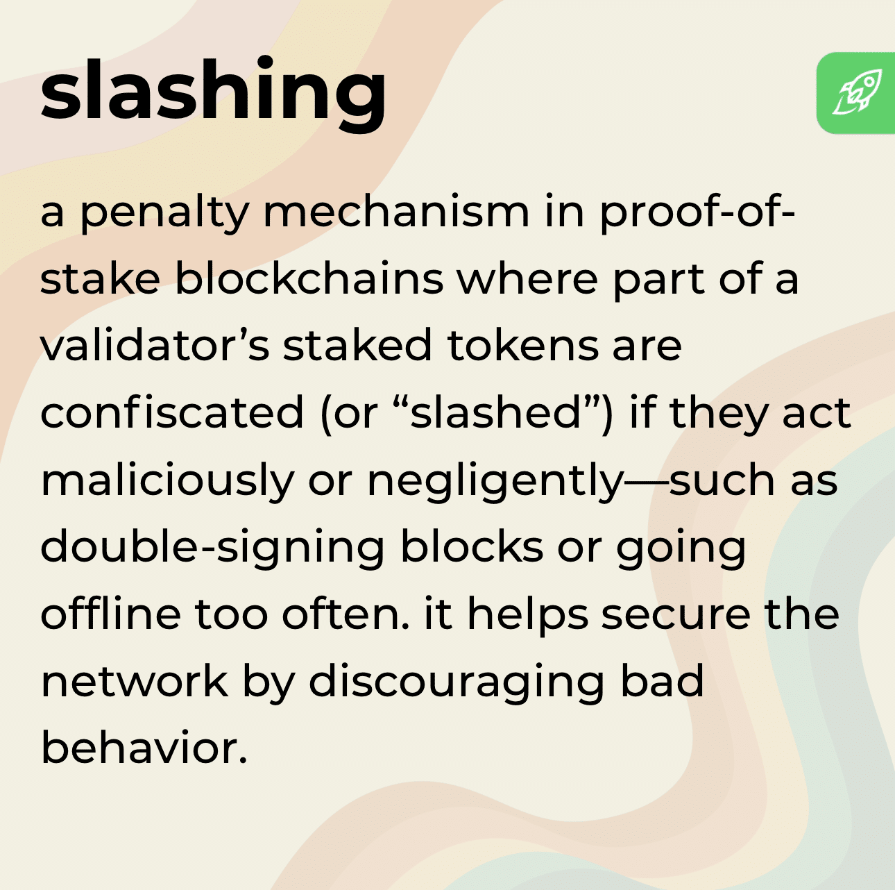 What is slashing? Meaning