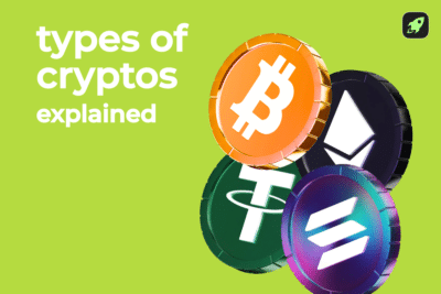 types of cryptos explained Changelly blog article cover image