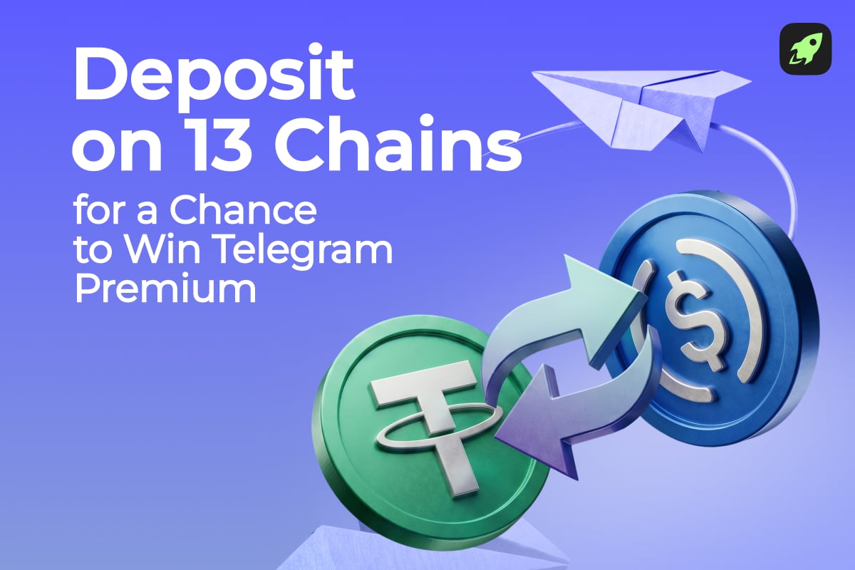 Deposit on 13 Chains & Win Telegram Premium