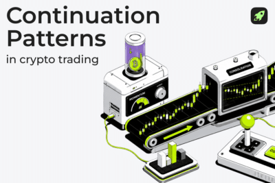 continuation patterns in crypto trading article cover image