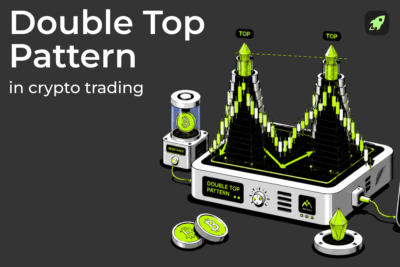 double top pattern in crypto trading article cover image