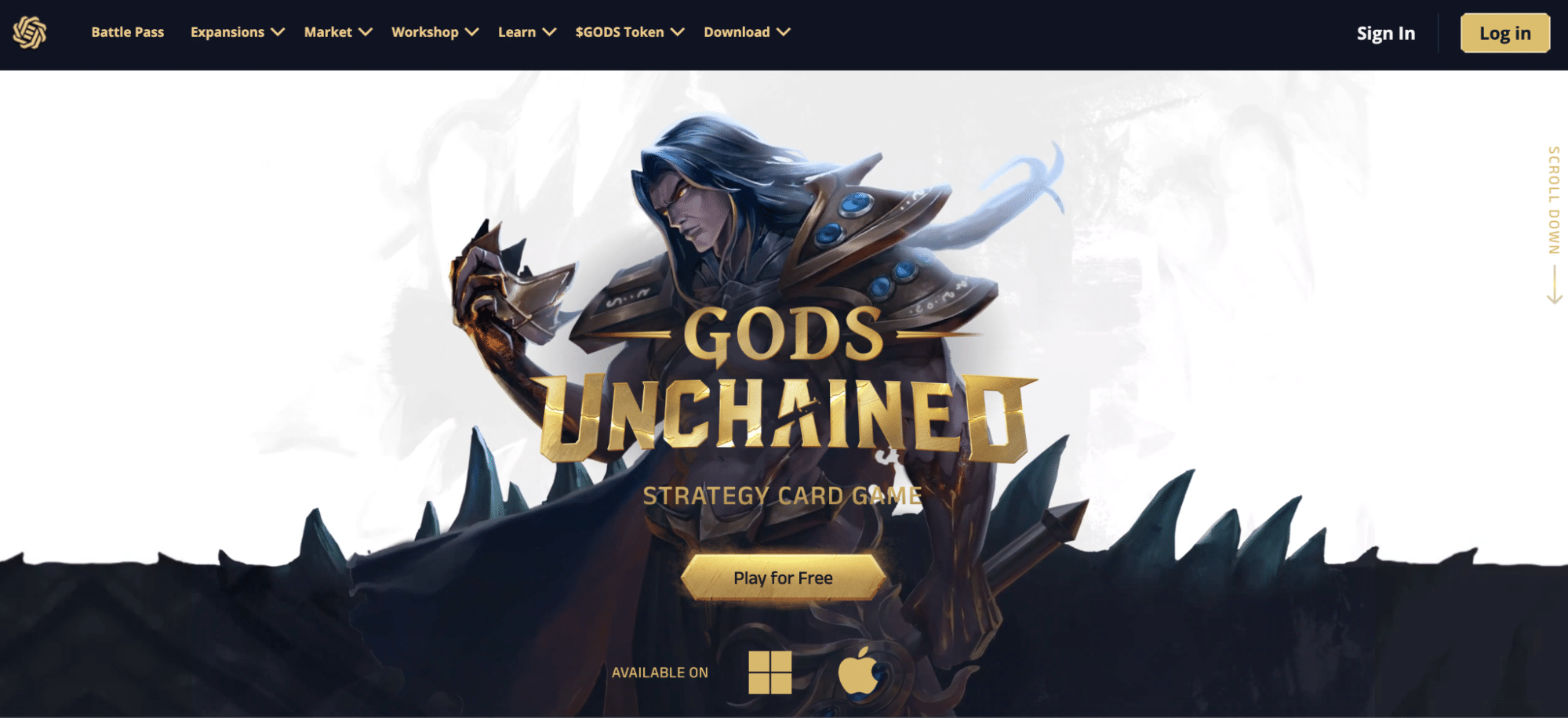 Gods Unchained website