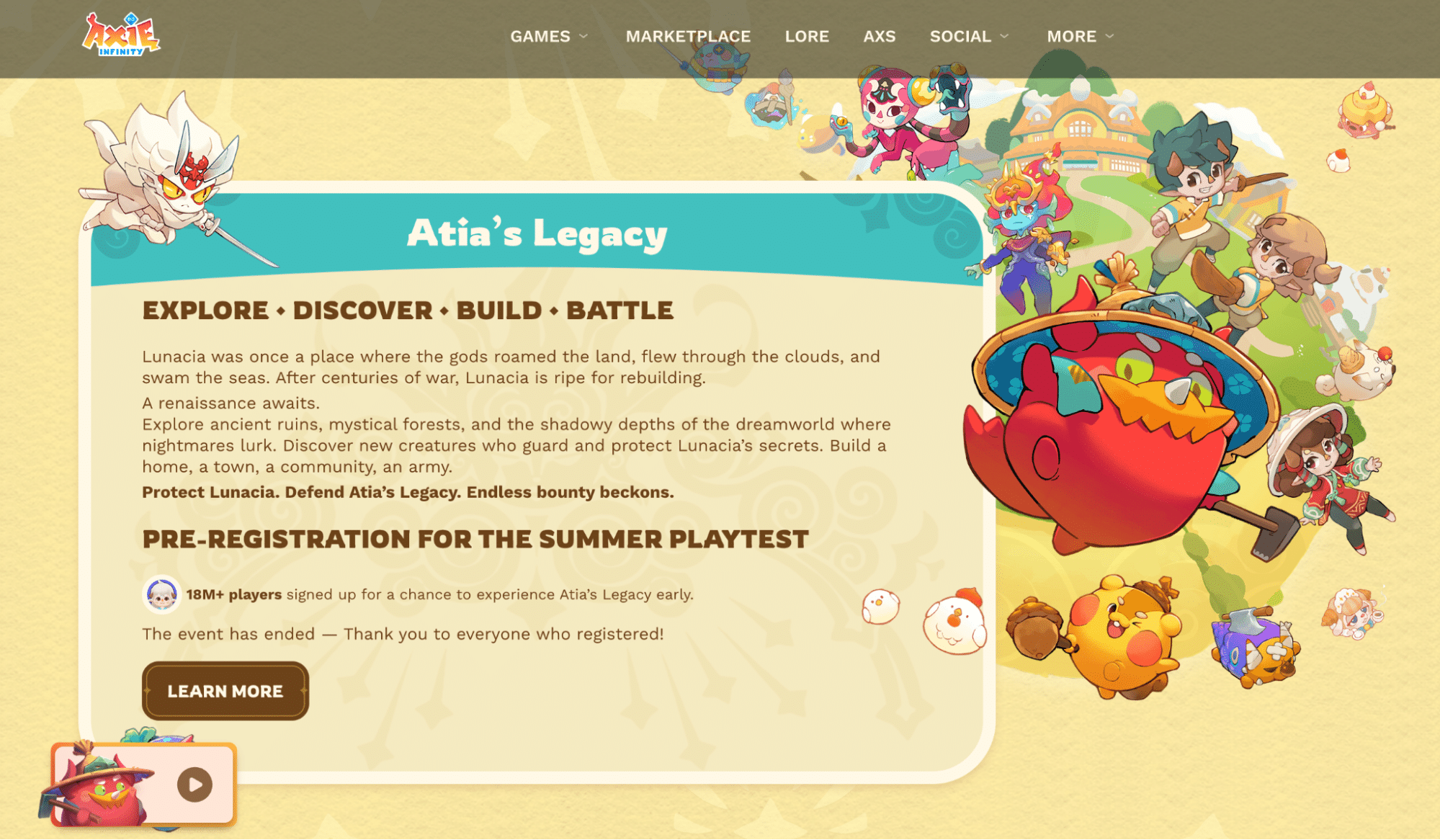 Axie Infinity Website